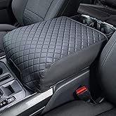 thumbnail image 2 of JOYTUTUS Center Console Cover For 2015-2022 Mustang – PU Leather Armrest Protector, Scratch & Water Resistant, With Elastic Straps 2 of 13