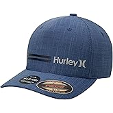Hurley Mens Baseball Cap - Breathable Stretch Quick Dry Fitted Ball Cap - Lightweight Curved Bill Baseball Caps for Men
