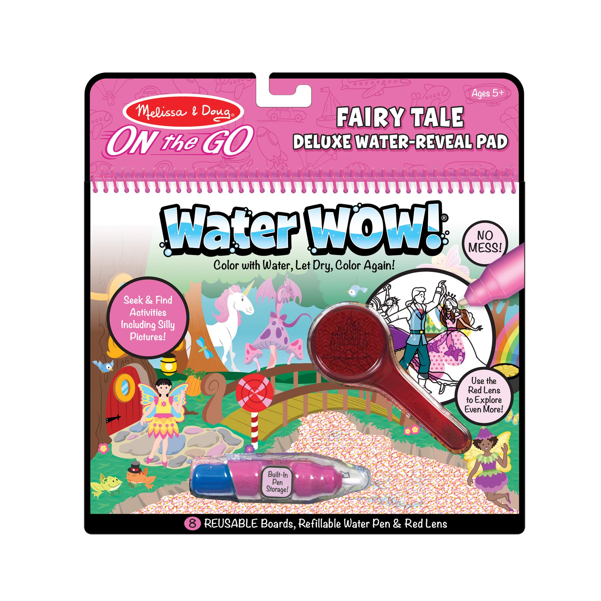 Melissa & Doug Water Wow - Fairy Tale Deluxe | Activity Pad | Travel | 3+ | Gift for Boy or Girl