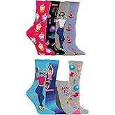 Hot Sox Women's Fun Crew Socks (6-8 Pair)