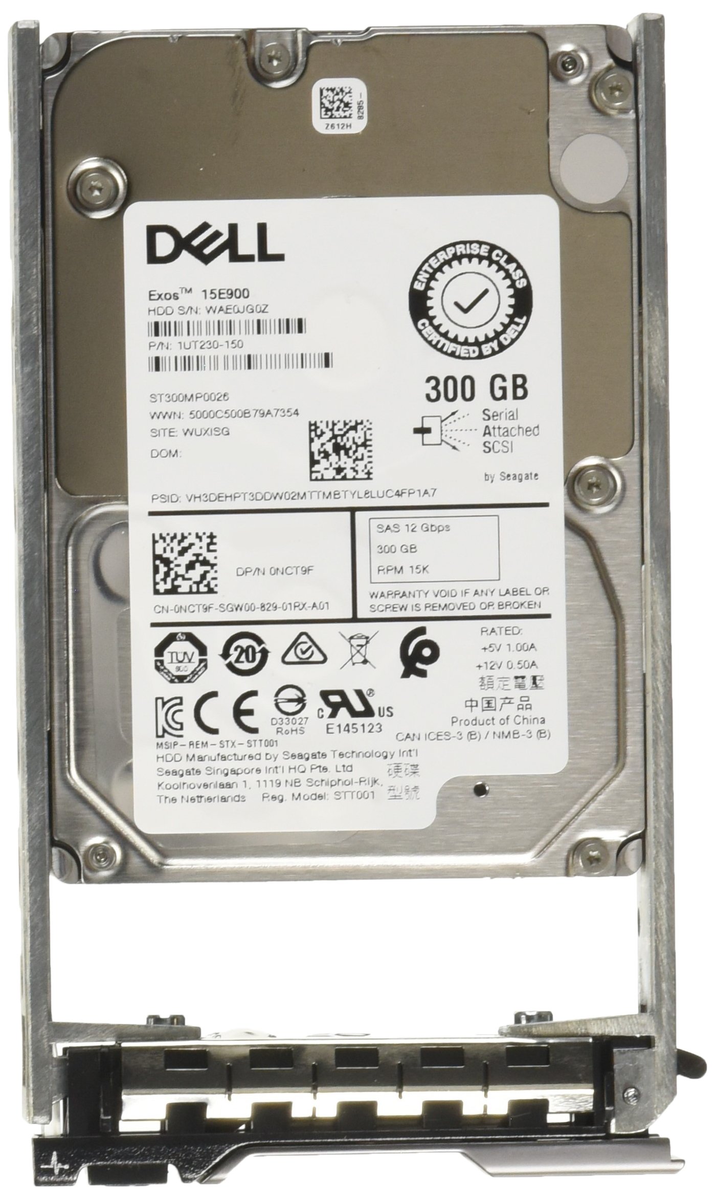 Dell - Hard drive - 300 GB - hot-swap - 2.5" - SAS 12Gb/s - 15000 rpm