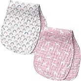 Stephen Joseph, Muslin Baby Burp Cloths, 2-Pack 100% Cotton, Burp Cloth for Baby Boys and Girls, Unicorn