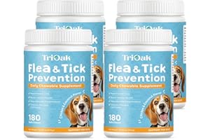 Flea and Tick Prevention for Dogs Chewable: Natural Soft Dog Treats, Oral Pet Treatment for Dogs Health & Immunity - Daily Su