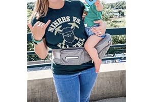 BEBEAR Bebamour Hip Seat Baby Carrier Baby Waist Seat,Adjustable Strap and Pocket,Bebamour Foldable Baby Carrier with Waist Extender(Light Grey)