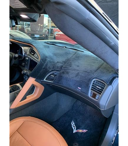 thumbnail image 2 of Custom Dash Cover For Chevrolet Corvette 2014-2019 With HUD – Black Poly Carpet 2 of 5
