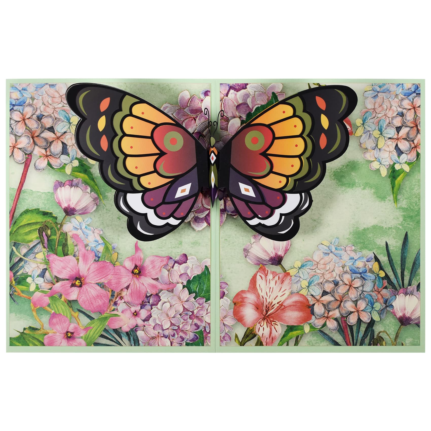 Magic Ants Butterfly Pop Up Birthday Card, Thank You Card for Thanksgiving Day, Anniversary Card, Handmade 3D Greeting Cards for Mom Kids Wife Women, Mothers Day Card, Spring, Graduation