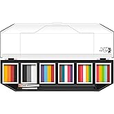 Maydear Face Painting Kit for Kids Adults, 6×10gm Professional Makeup Split Cake Palette, Safe and Non-Toxic Water Based Rainbow Face Body Paint Set for Parties, Halloween, Christmas