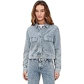 Good American Women's Crystal Denim Jacket