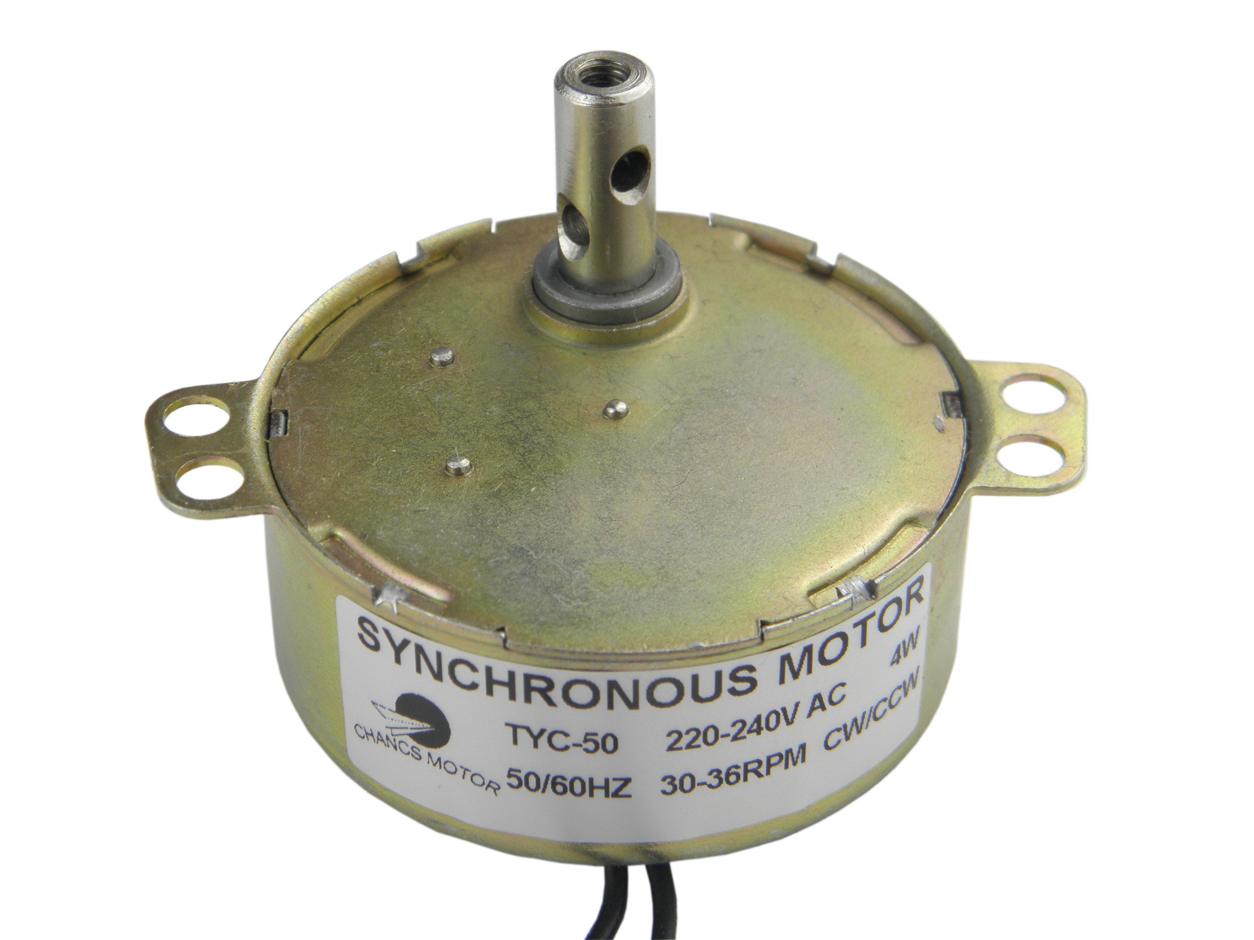CHANCS Electric TYC-50 AC 220V 30-36r/min CW/CCW Synchronous Motor Reduction Gear Motor for Fan Electric Fireplace