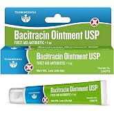 Bacitracin Antibiotic Ointment with Zinc USP - 1 oz Topical Antibiotic First Aid Ointment - Helps Prevent Infection in Minor Cuts, Scrapes, and Burns