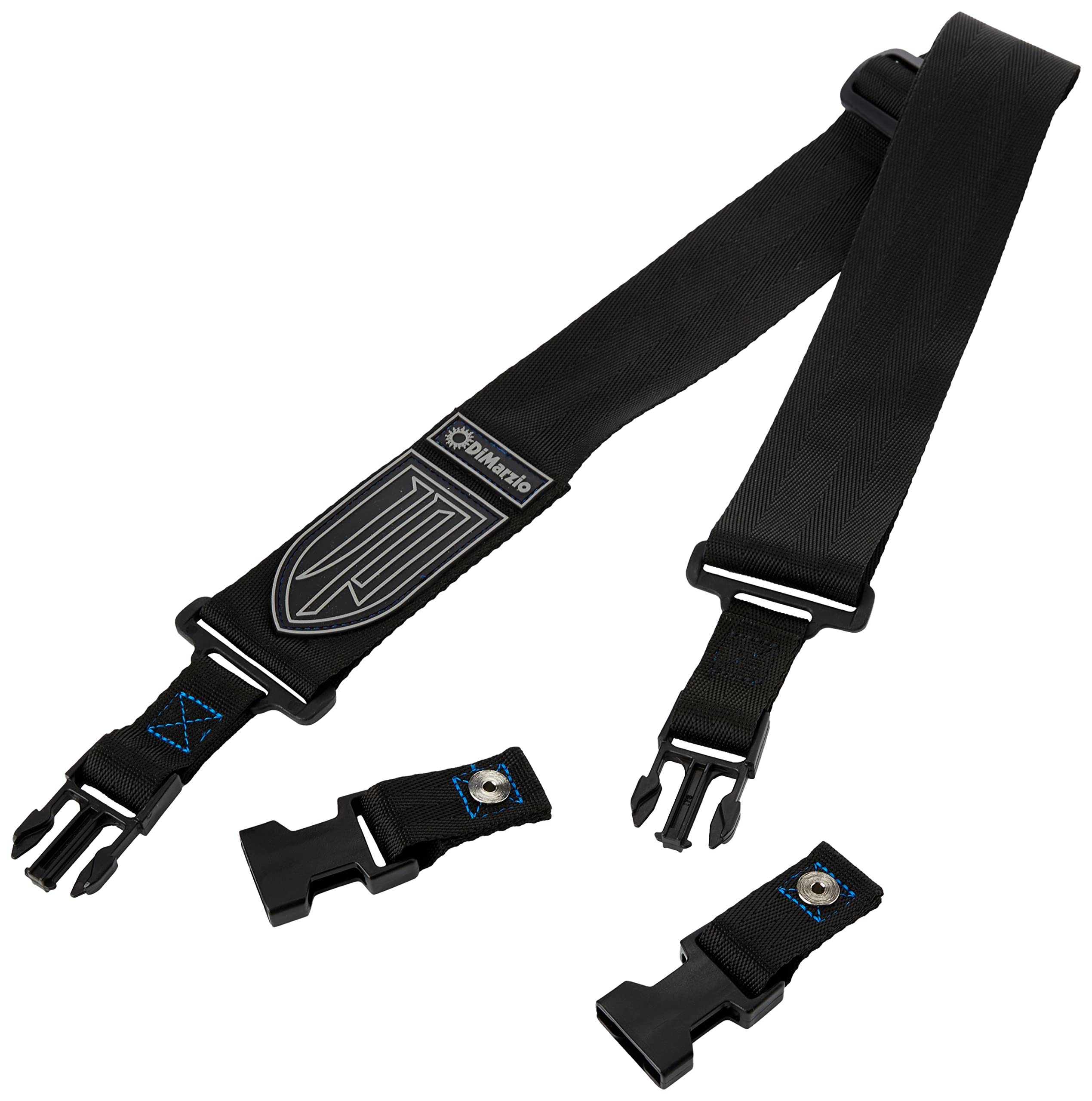 DiMarzio DD2200JPBKBLS - John Petrucci Cliplock Guitar Strap - Nylon - Black