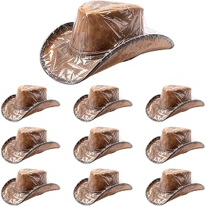 Waterproof Cowboy Hat Rain Cover, Plastic White Protector for Hats