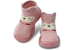 Dookeh Baby Shoes Boys Girls First Walking Shoes Non Slip Soft Sole Sneakers Toddler Infant Babygirl Sock Shoes