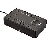 Amazon Basics Standby UPS 800VA 450W Surge Protector Battery Power Backup - 12 Outlets, Black