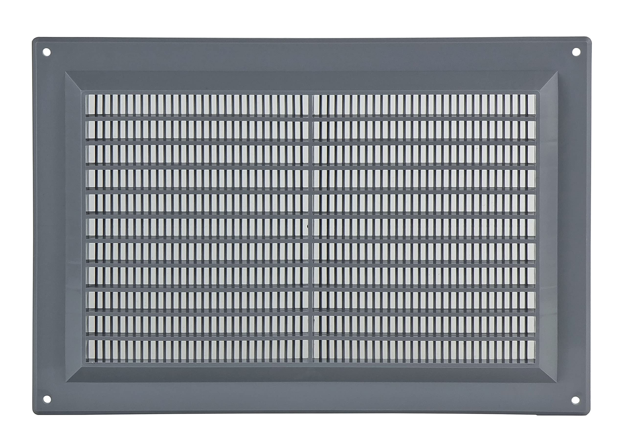 Steinberg14 Grey 250x170mm Air Vent Cover with Insect Mesh - 10x7 inch Ventilation Grilles for Walls and Ceilings - Internal Covers - Air Vents for interior walls - Plastic Ventilation Grille
