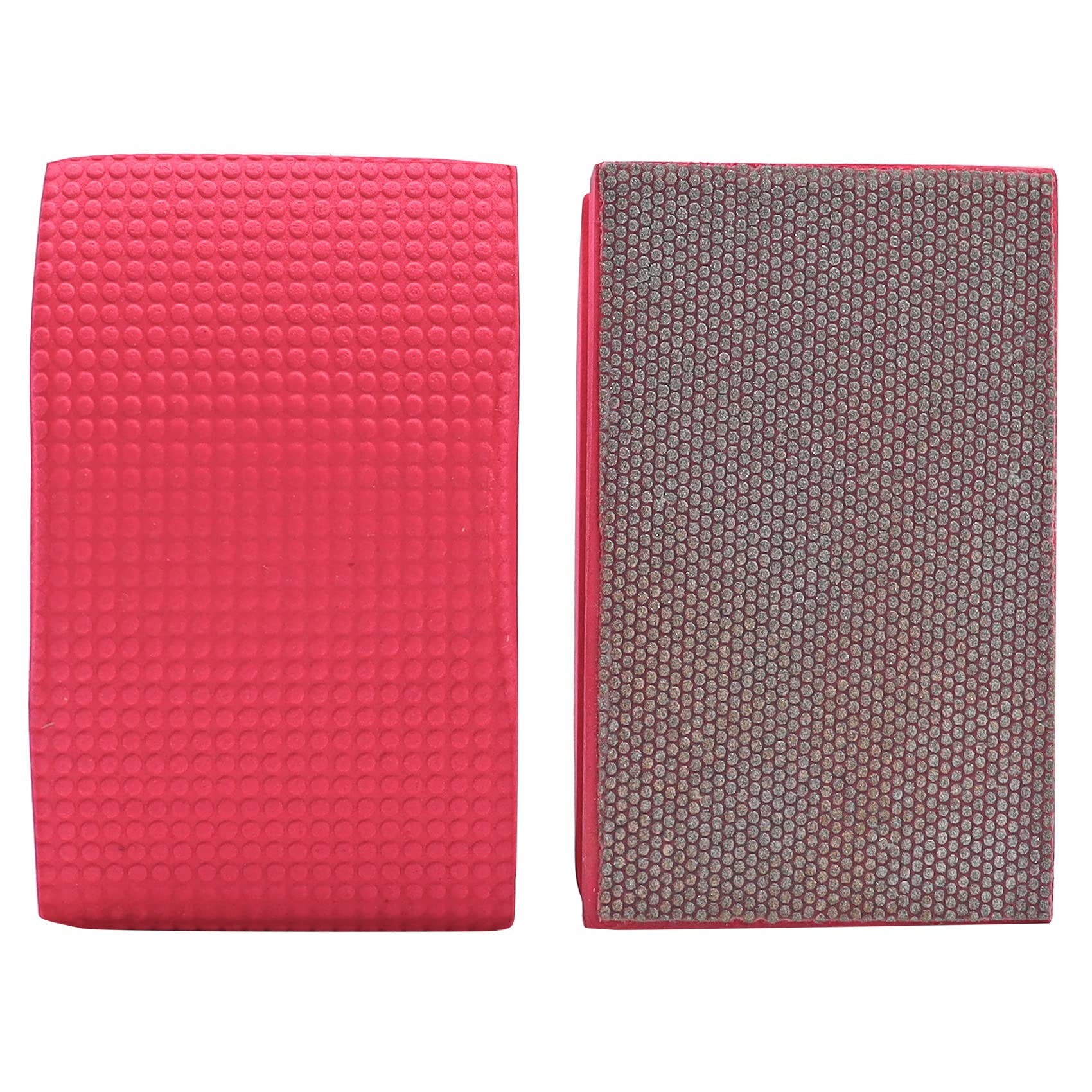 HIGHDRIL Diamond Hand Polishing Pad - 2pcs Grit 200 Diamond Electroplated Hand Sanding Pads Polishing Blocks for Granite, Marble, Glass, Concrete