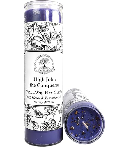 Crown Of Success 7 Day Spell Candle | Soy Wax With Herbs & Oils For Prosperity, Wiccan Pagan