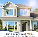 Lifetree Reflective One Way Window Film Privacy Brown 44.5x200cm view 2