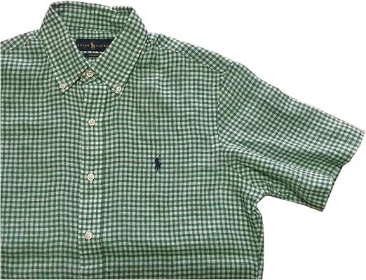 Amazon ポロ ラルフローレン ボタンダウンシャツ リネン 半袖