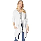 Splendid Womens Thermal Wrap Hooded Cardigan