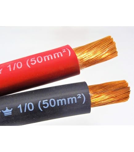Sky High Car Audio 25 Ft 1/0 Gauge Orange Power/Ground Wire – Oversized AWG