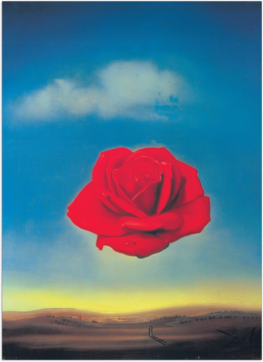 Dali Rosa Pensierosa 1958 Panel 50x70 Cm Amazon De Kuche Haushalt