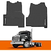 SHINJEW Floor Mats Compatible with Mack Granite 2013-2023,Pinnacle 2013-2023,Anthem 2018-2023,Truck Floor Rubber Mats for Mack Accessories Includes 2PCS Set