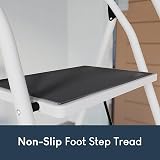Home Vida 4 Step Ladder with Safety Handrail Anti Slip Folding Steel view 6