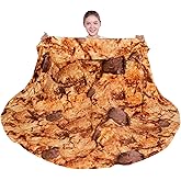 mermaker Cookies Blanket 71 inches for Adult Kids, Realistic Cookies Throw Blanket Funny Gifts for Women Men Teen Boy Girl, 285 GSM Soft Flannel Food Wrap Blanket for Christmas Birthday Gifts