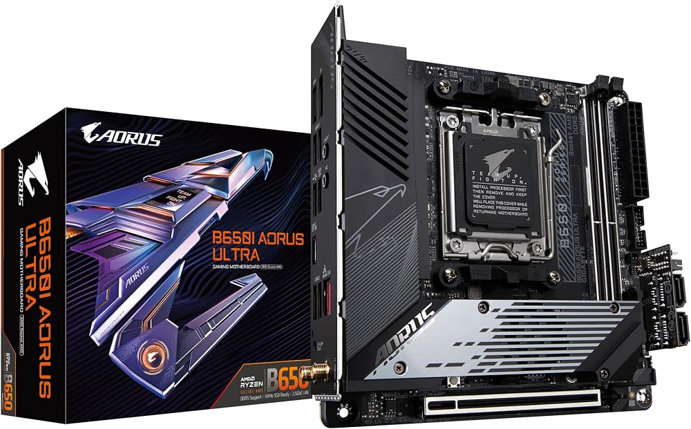 Gigabyte B650I AORUS ULTRA Motherboard AMD AM5 DDR5 Wi-Fi 6E PCIe 5.0