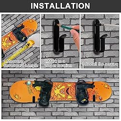 Rolitwils Snowboard Wall Mount Clips, Horizontal