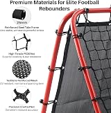 Amazing Tour Adjustable Football Rebounder Net - Double-Sided Portable Training view 4