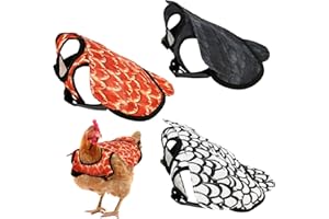 3 Pcs Chicken Saddle Waterproof Oxford Cloth Chicken Apron Comfortable Apron Saddle with Adjustable Shoulder Strap Comfortabl