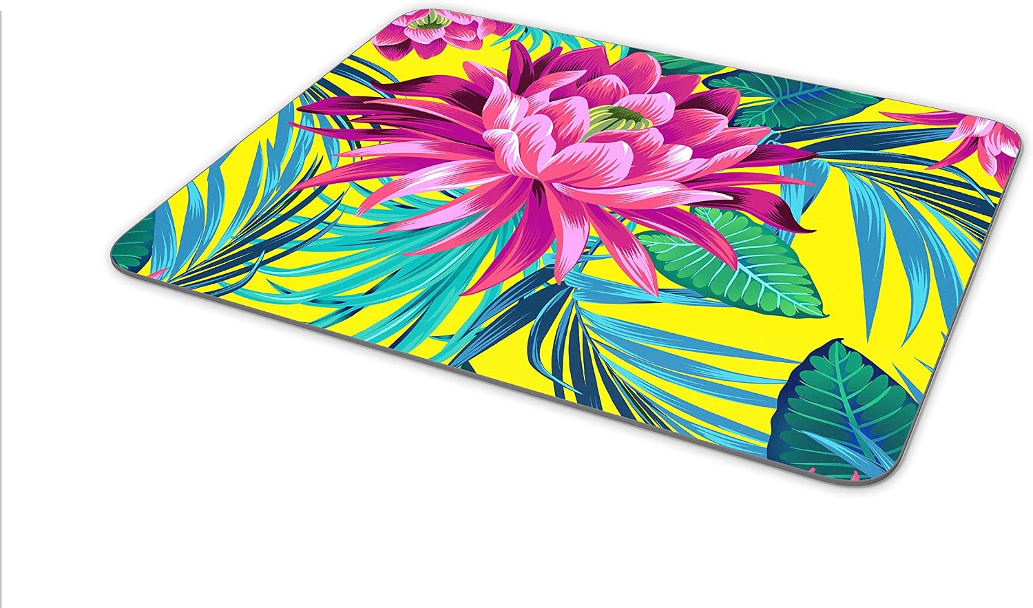 Destination Vinyl Ltd Beautiful Tropical Flower Mouse Mat Pad - Palm Leaf Pink Computer PC #14722, Multicolor - Image 5