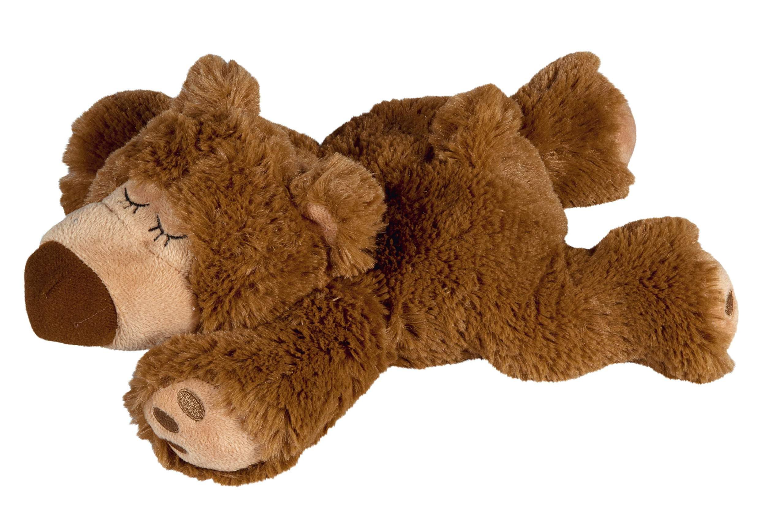 Greenlife Heat Plush Animal Pillow, Sleepy Bear, Brown
