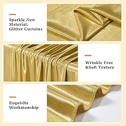 Outpain Thick 40 ft x 10 ft Gold Sequin Backdrop