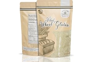 2.2 lb Vital Wheat Gluten | High-Protein, All-Natural Wheat Protein for Bread, Pizza Dough, Seitan, and More | Vegan & Keto-Friendly Baking Essential by Arizona Kitchen Supply