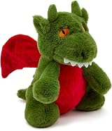 Zappi Co Ultra Soft Green Dragon Plush Toy 21cm Recycled Fill view 2