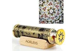 Morlenscope 12 Constellations Kaleidoscope for Adults Handmade Moonlight Stone Crystals and Healing Stones Handcraft Wedding Anniversary Birthday Creative Gift for Man Woman (Gemini)