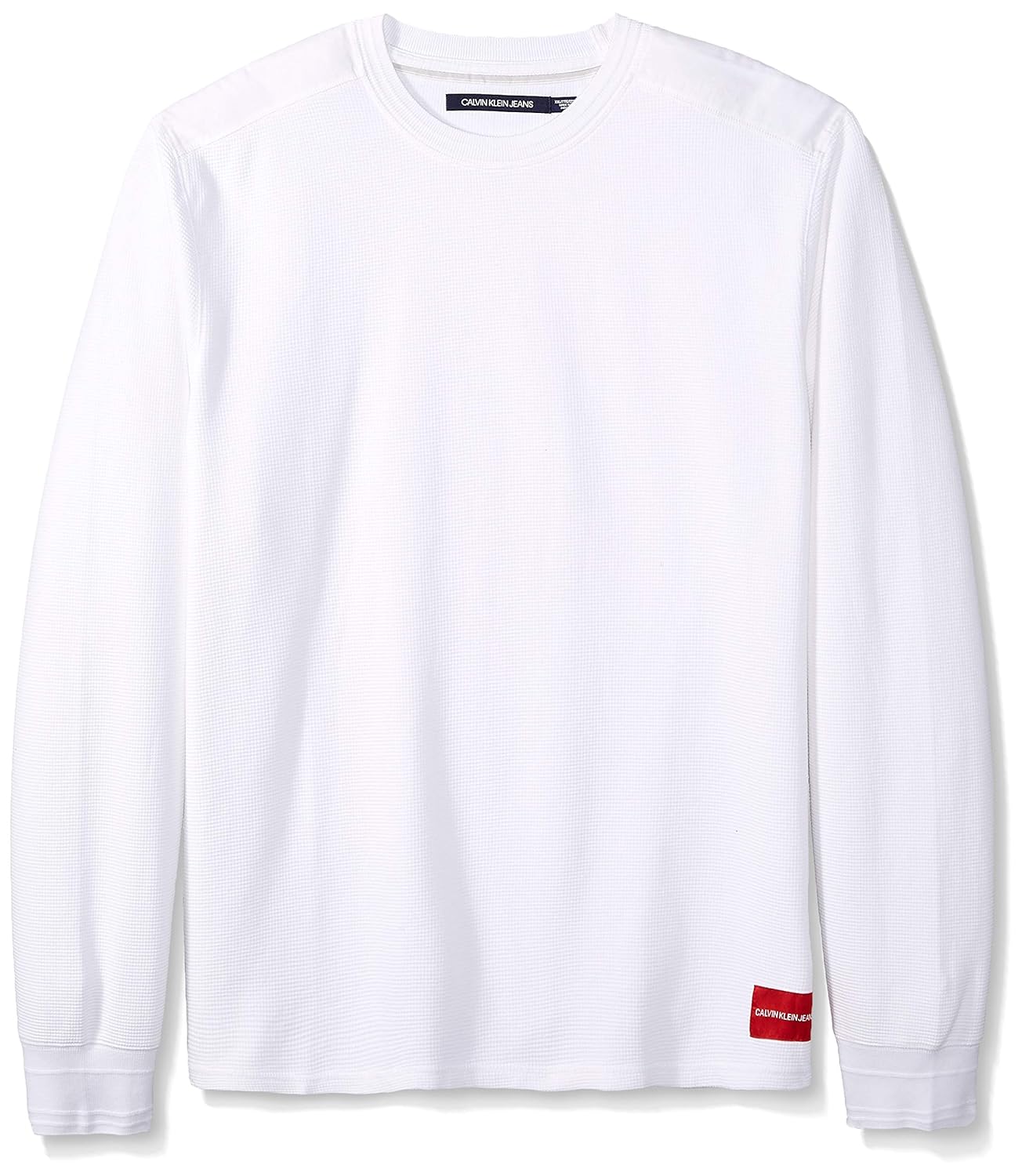 Calvin Klein Mens Long Sleeve Thermal Waffle Crew Neck Shirt Shirt