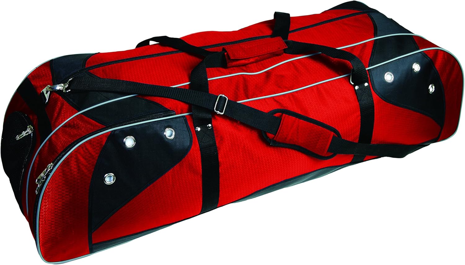 Martin Sports Deluxe Lacrosse Player's Bag Holds Two Sticks, Red on Black, 42" L X13" W X 12" H : Sports & Outdoors