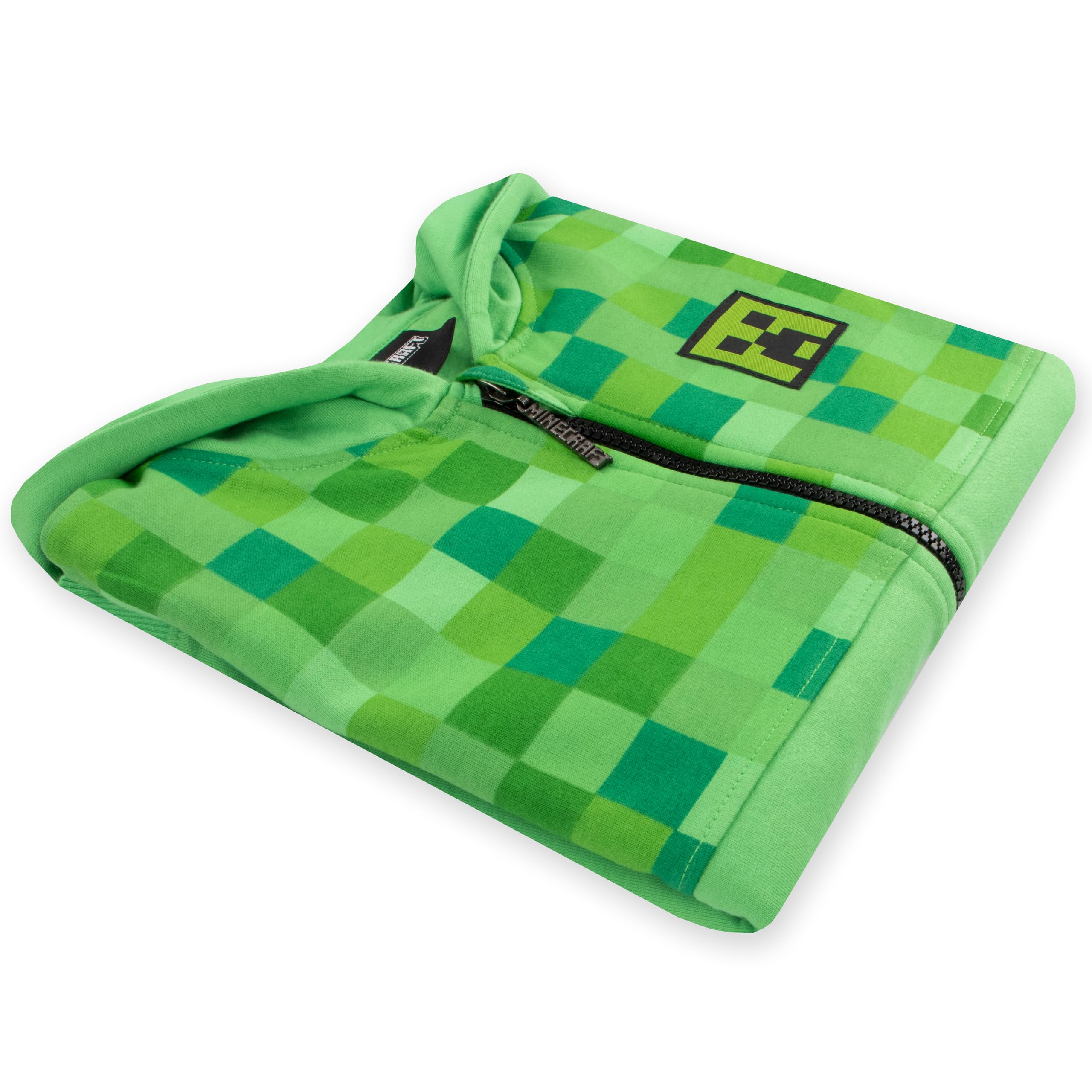 Minecraft Zip Up Hoodie | Creeper Boys Hoodie | Hoodies For Boys | Sizes 6 To 14