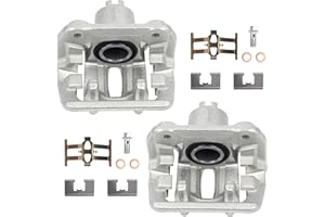 Autoround Rear Disc Brake Caliper Assembly w/Bracket fit for Acura TL 1999-2008 / CL 2001-2003, Honda Element 2003-2011, Both Driver Passenger Side, Replacement # 19B2589 19B2588