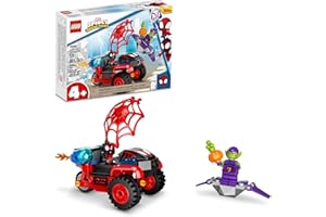 LEGO Marvel Spider-Man Miles Morales: 10781 Spider-Man’s Techno Trike Set, Spidey and His Amazing Friends Series, Toy for Preschool Kids Age 4 +
