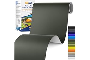 SGOOYIR 6X63 Inch Nylon Repair Patch for Down Jacket, Self-Adhesive Nylon Fabric Repair Patch for Tents, Waterproof Fabric Repair Tape Patch Kit for Clothes, Puffer Jackets, Backpacks