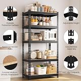 Yaheetech 5 Tier Garage Shelving Units Adjustable Metal Shelves 150x70x30cm view 8