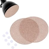 HOMSFOU 2 Pcs Lampshade Diffuser 7 Inch Anti-Glare Soft Light Diffuser | Fabric Lamp Shade Replacement Cover for Ceiling Fan &amp; Spotlights (Light Brown)