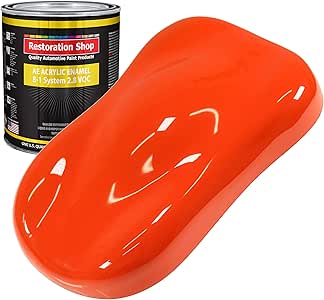 thumbnail interactive-video image 1 of Restoration Shop Jet Black Acrylic Enamel Auto Paint - Quart High Gloss Automotive Coating 1 of 2