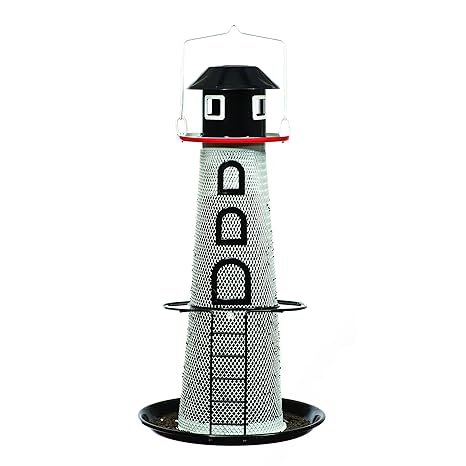 No No Solar Lighthouse Finch Bird Feeder Amazon In Garden Outdoors