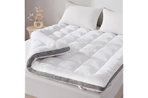 SAPHREAS 3 Inch Memory Foam Mattress Topper Queen Size, Extra Soft Pillow Top Mattress Pad with Breathable Air Mesh Sides, Ba